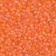 Miyuki delica kralen 10/0 - Matted transparent orange ab DBM-855